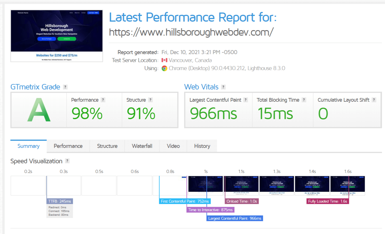 Hillsborough-Web-Dev-Speedtest